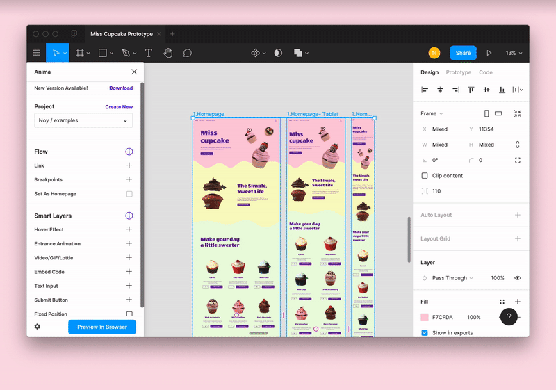 share a single link that works for all screen sizes