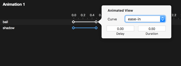 Drag & drop to play with timing, right-click for curving with Anima