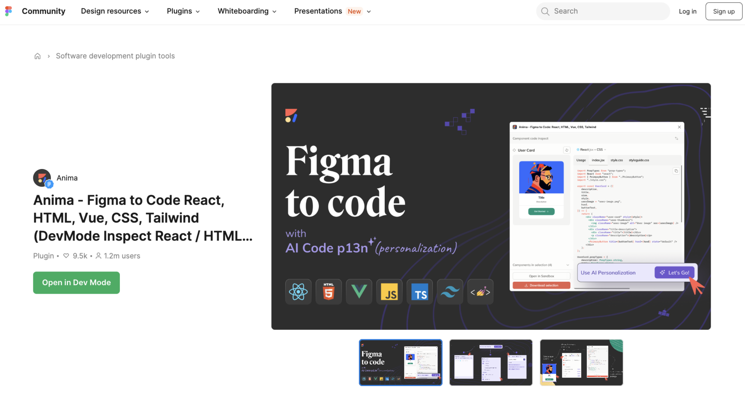 Anima - #1 Figma to code plugin